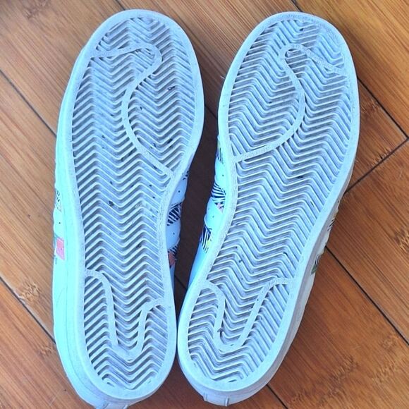 Adidas Superstar J Festival Pack White Multi Floral Leather Shell Toe Sz 7 Women - Picture 4 of 16